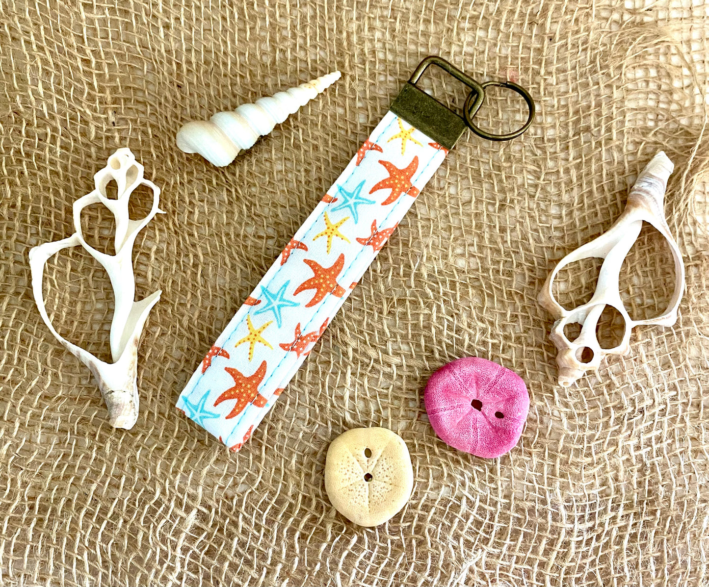 Island Life Wrist Strap Keychain-Starfish