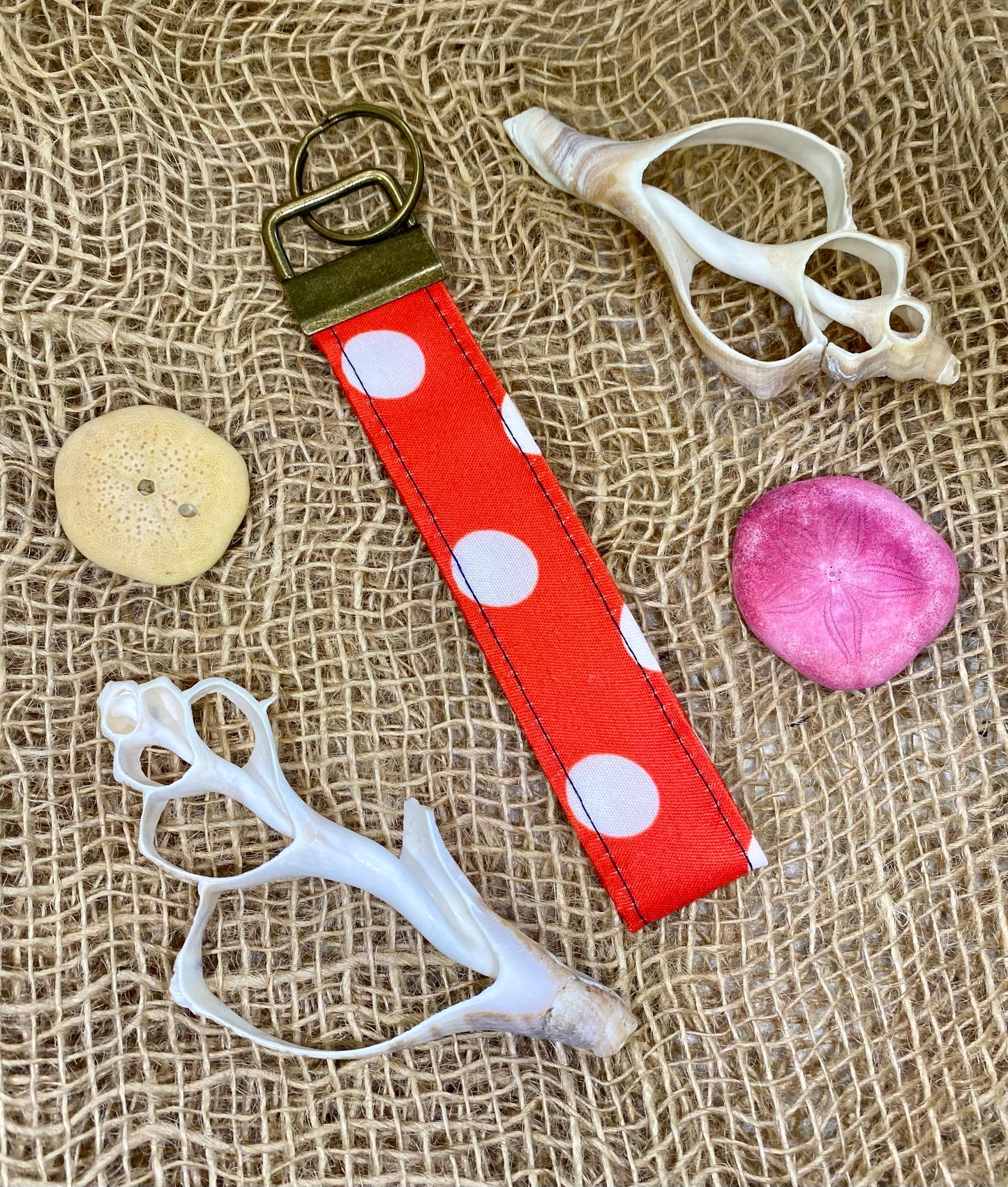 Patriotic Polka Dot Key Strap