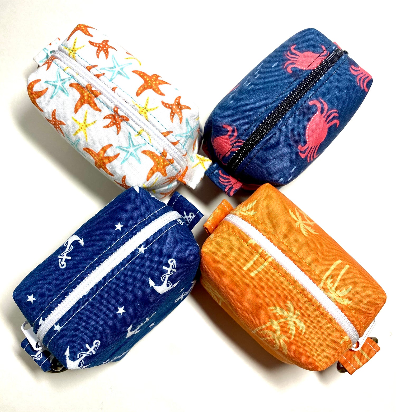 Small Island Life Zipped Keychain Pouches