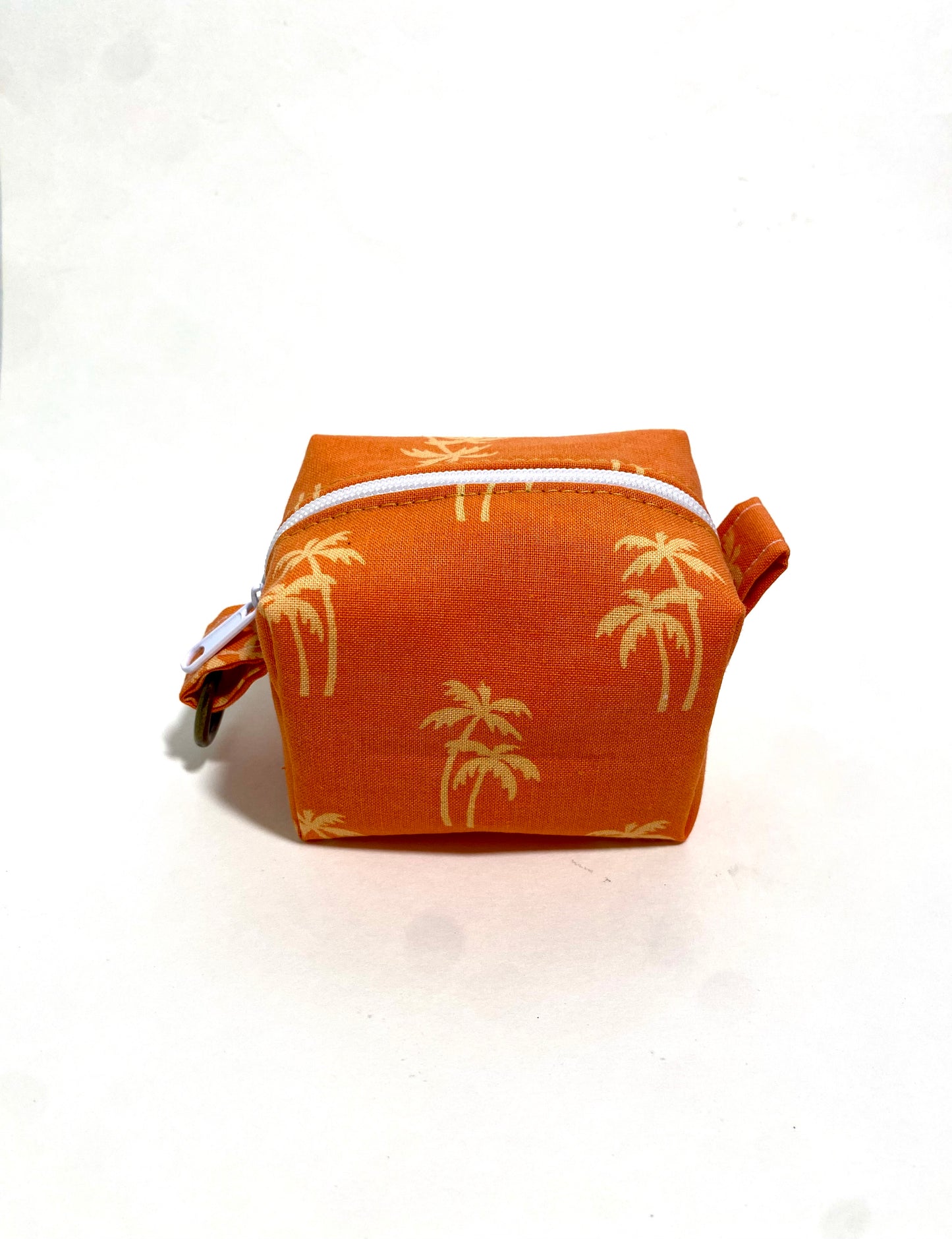 Mini Island Life Zipped Keychain Pouch-Gold Palms