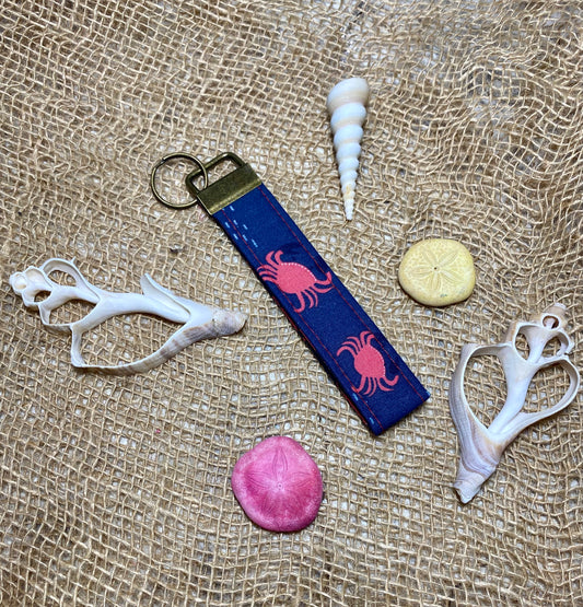 Island Life Wrist Strap Keychain-Red Crabs