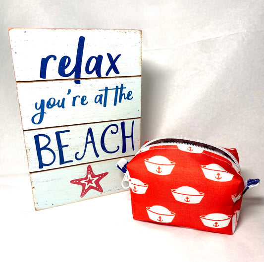 Patriotic Red Sailor’s Cap Pet Poo Bag Dispenser