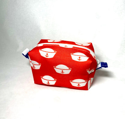Patriotic Red Sailor’s Cap Pet Poo Bag Dispenser