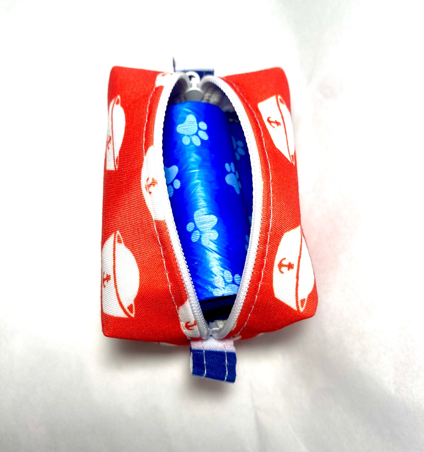Patriotic Red Sailor’s Cap Pet Poo Bag Dispenser