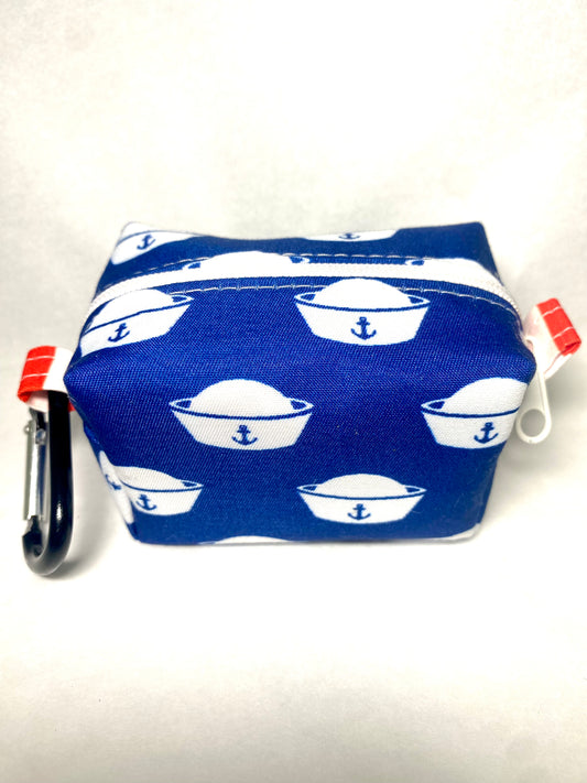 Patriotic Blue Navy Sailor’s Cap Pet Poo Bag Dispenser