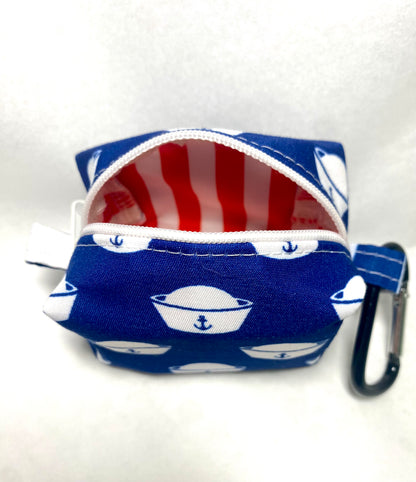 Patriotic Blue Navy Sailor’s Cap Pet Poo Bag Dispenser