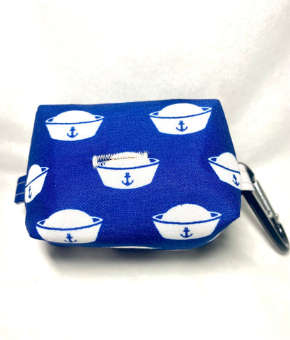 Patriotic Blue Navy Sailor’s Cap Pet Poo Bag Dispenser