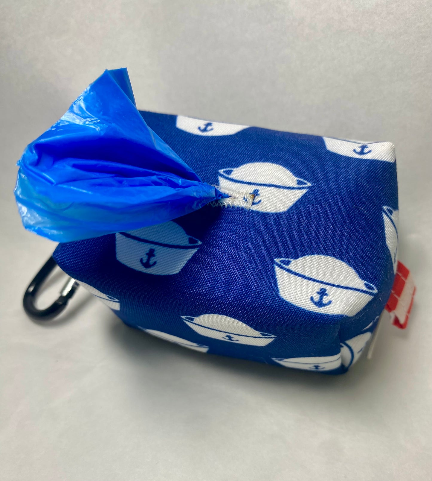 Patriotic Blue Navy Sailor’s Cap Pet Poo Bag Dispenser