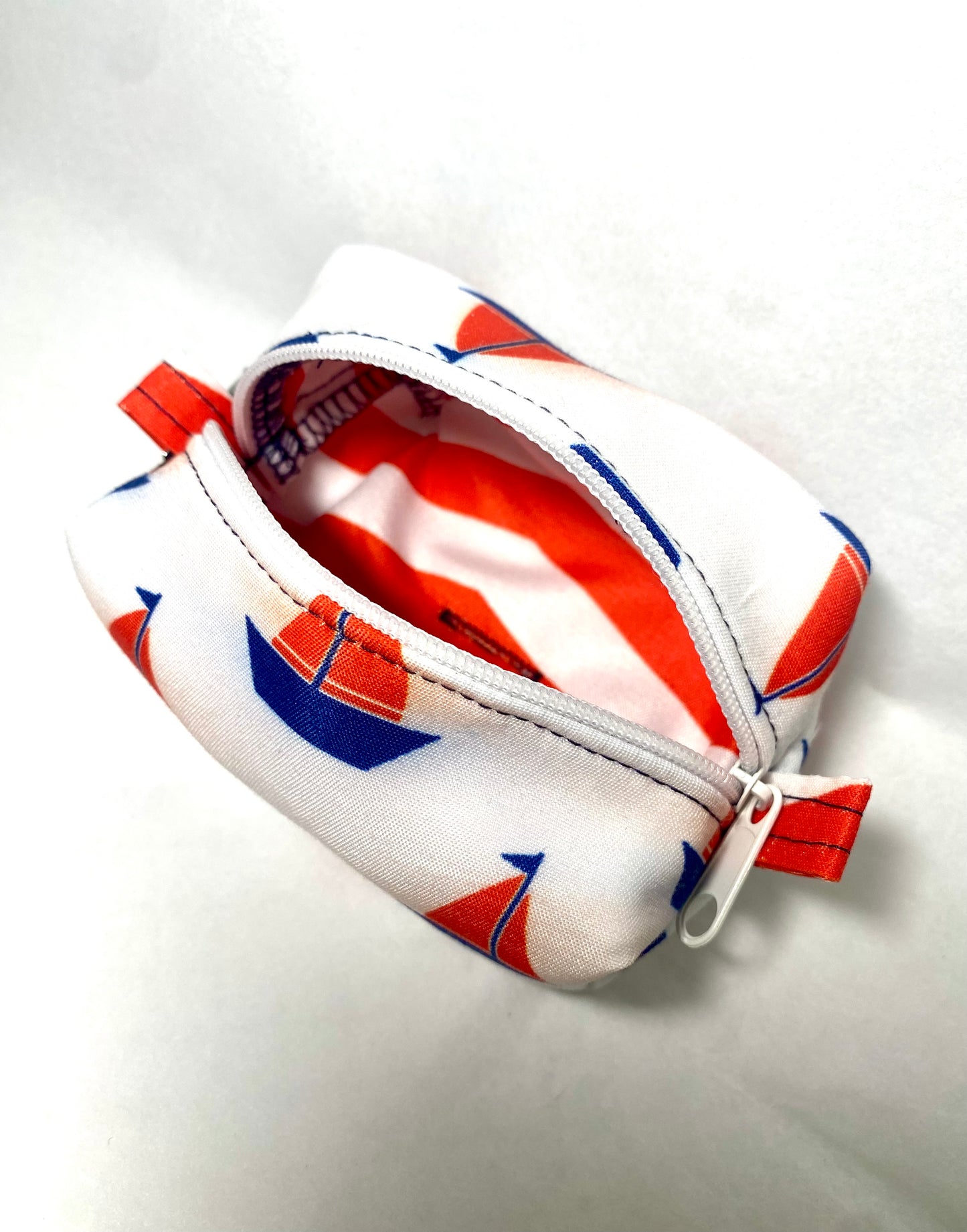 Red, White, & Blue Sailboats Pet Poo Bag Dispenser