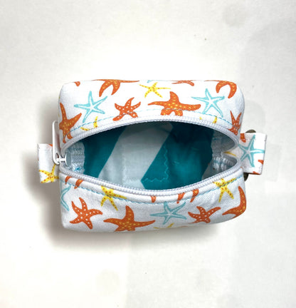 Mini Island Life Zipped Keychain Pouch-Starfish