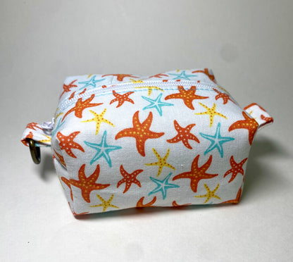 Small Island Life Zipped Keychain Pouch-Starfish