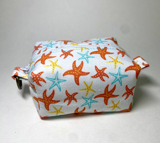 Small Island Life Zipped Keychain Pouch-Starfish
