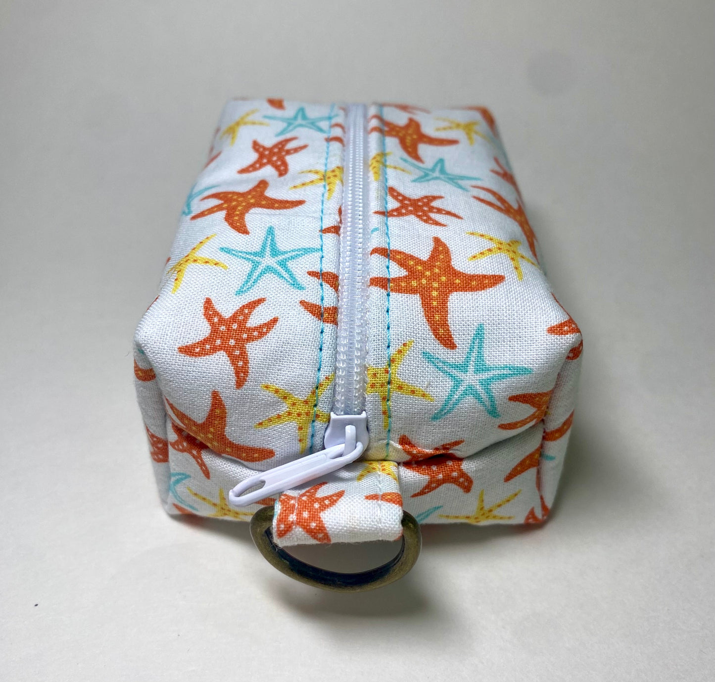 Small Island Life Zipped Keychain Pouch-Starfish