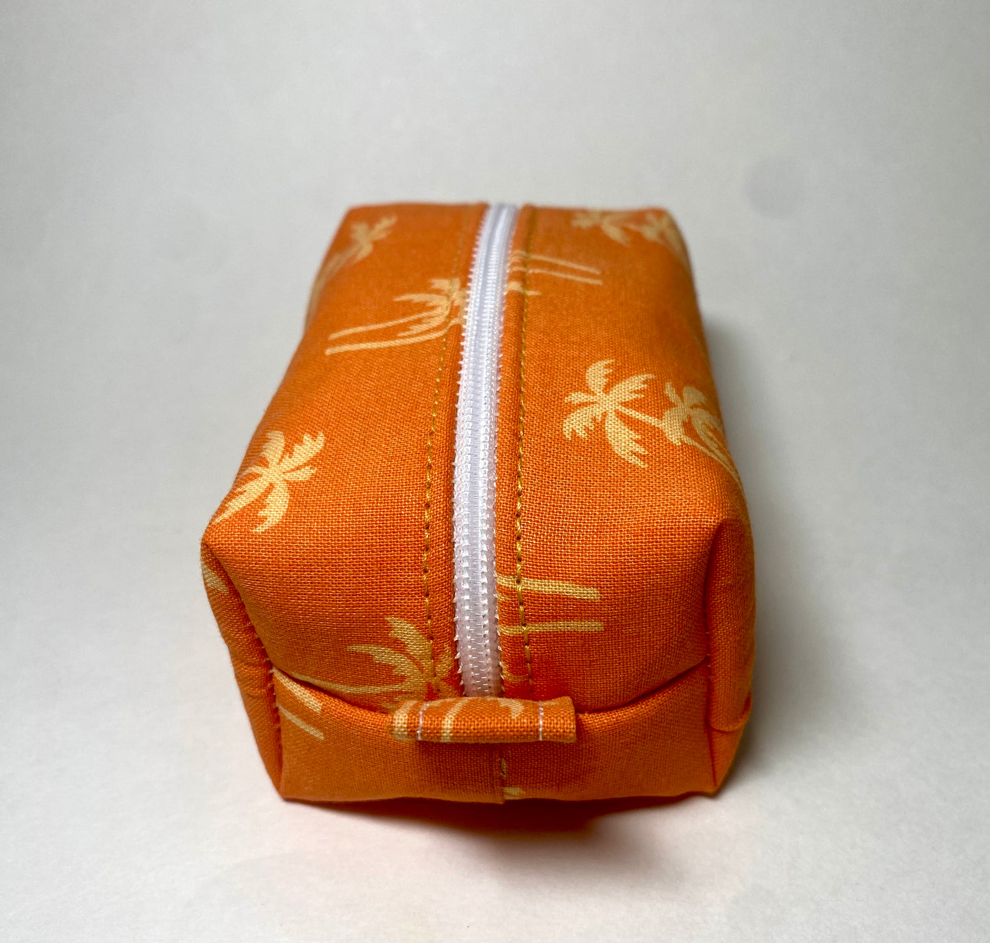 Small Island Life Zipped Keychain Pouch-Gold Palms
