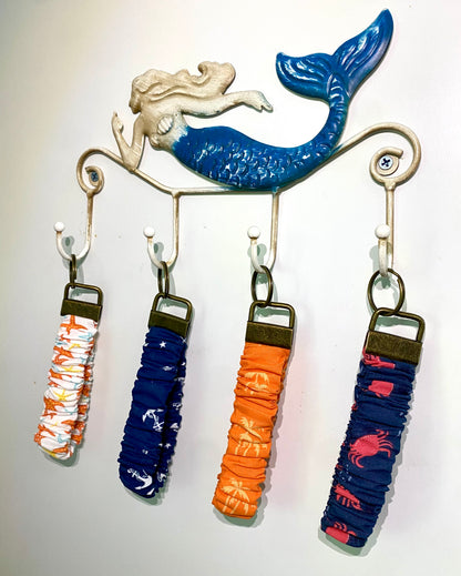 Island Life Scrunchie Keychain Wristlet-Starfish