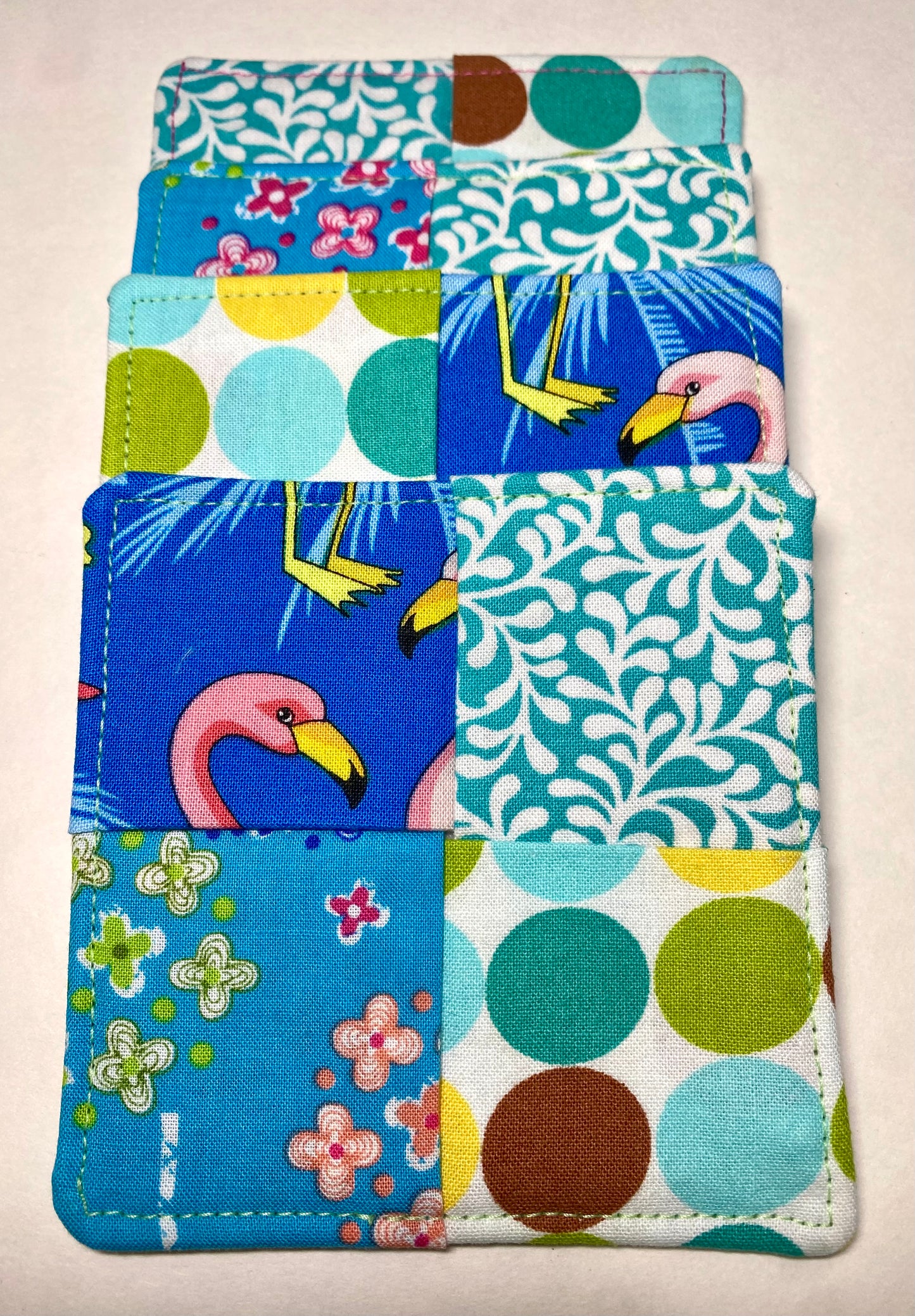 Flamingo Fiesta CrissCross Reversible Coasters - Set of Two (2)
