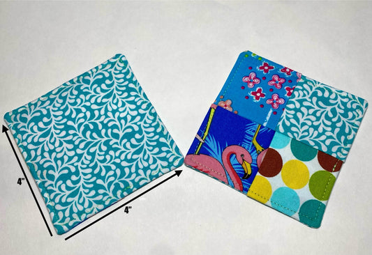 Flamingo Fiesta CrissCross Reversible Coasters - Set of Two (2)