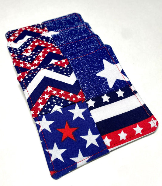 Americana Crisscross Reversible Coasters - Set of Four (4)