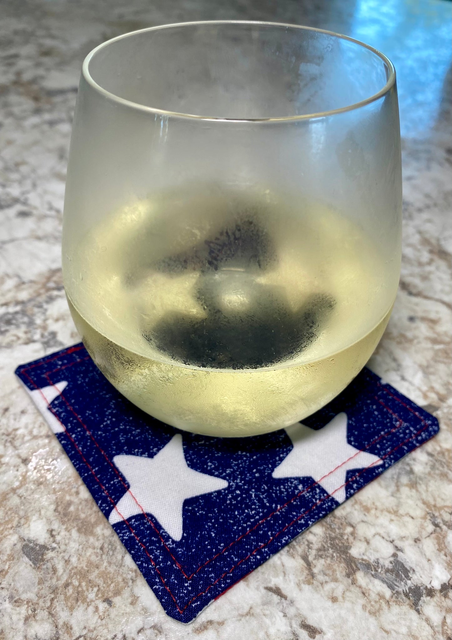 Americana Crisscross Reversible Coasters - Set of Two (2)