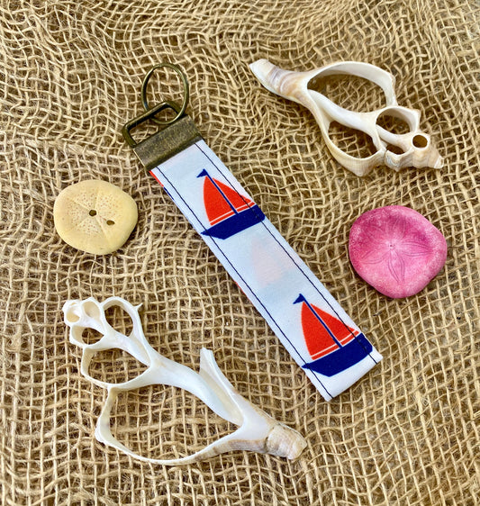 Red, White, & Sail Key Strap