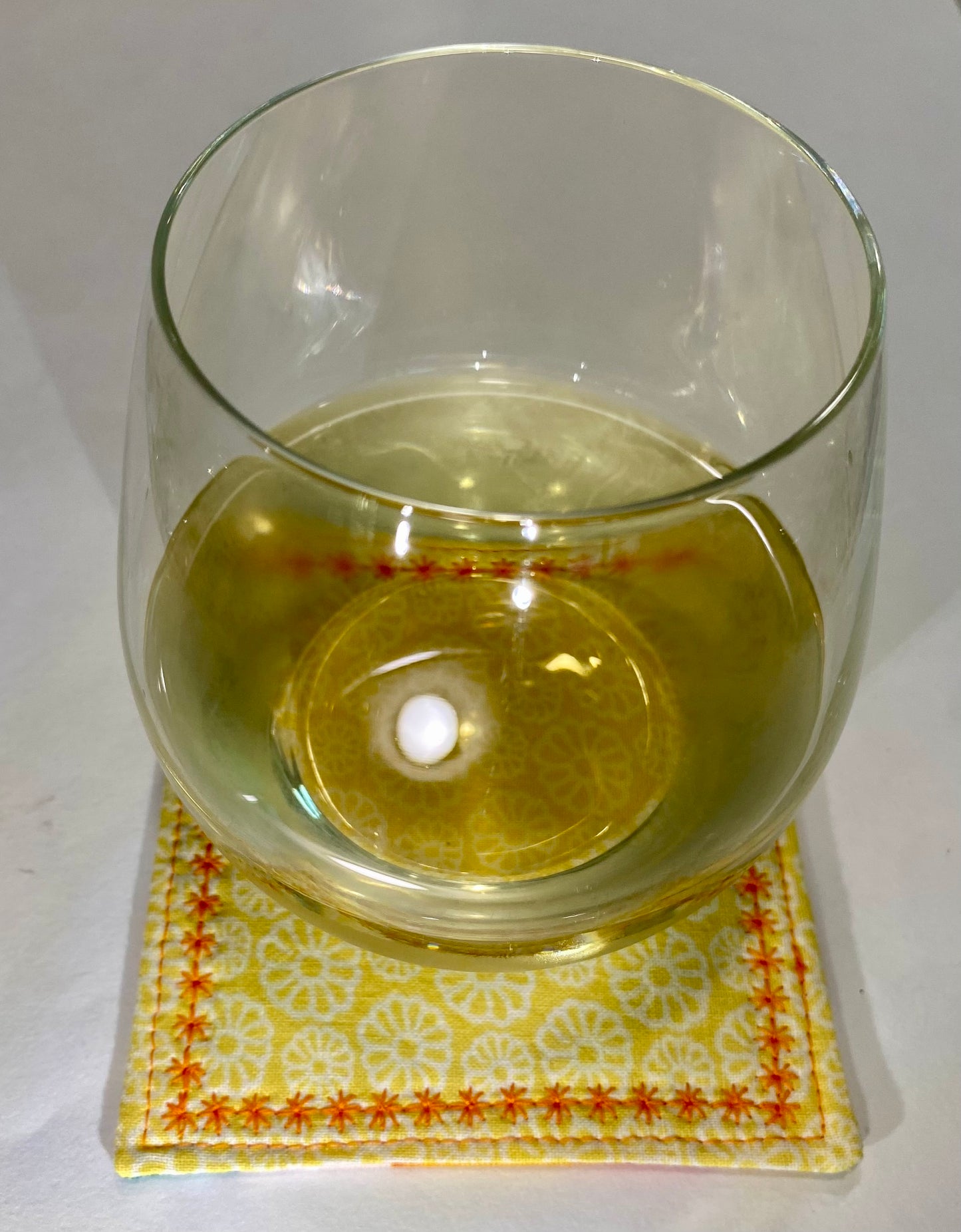 Sunshine & Citrus Reversible Quilted Coasters - Set of Two (2)